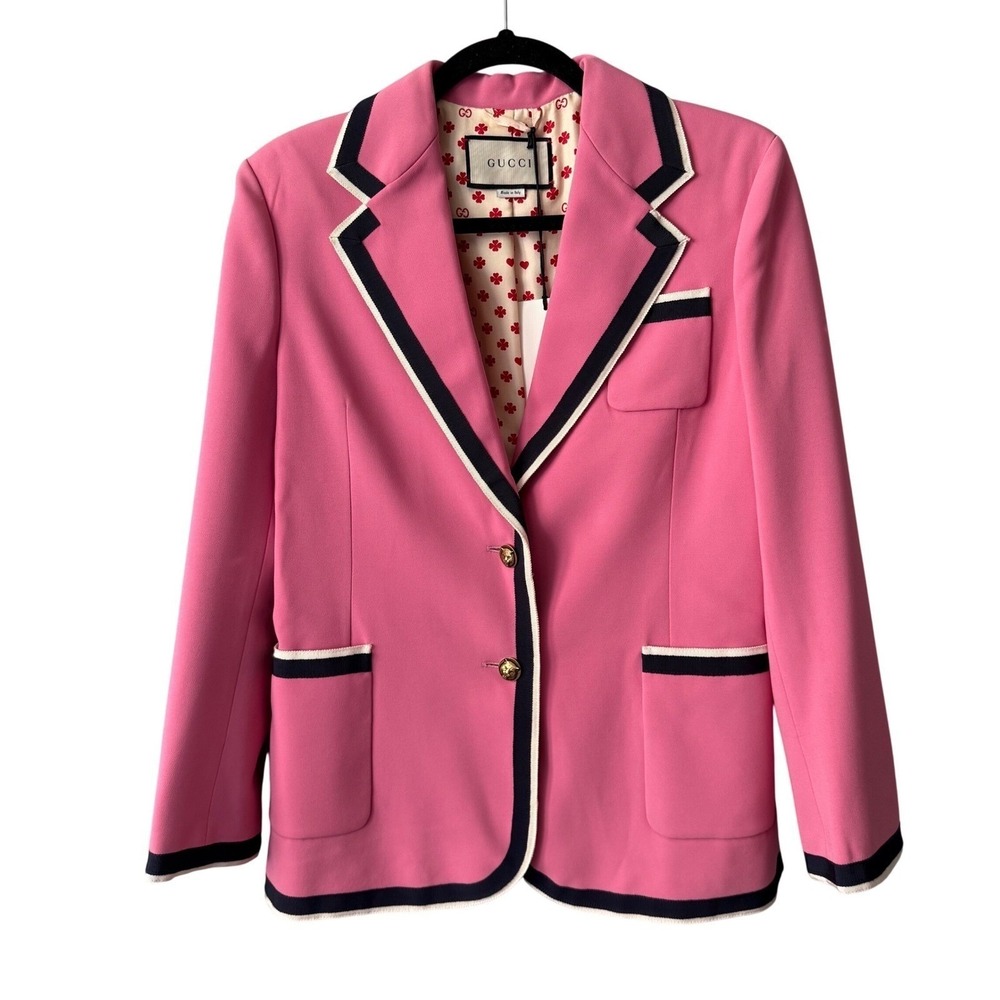 Gucci Pink‎ Cady Blazer Jacket | Alessandro Michele Era | NWT | TV Featured 42/6 - Picture 5 of 12